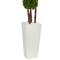 4ft. UV Resistant Boxwood Artificial Topiary Tree in Planter
